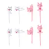 Mini Señal Decorativa de Bento de Dibujos Animados Señal de Grupo de Arroz Oso Animal Lindo Bebé Tenedor de Fruta Tenedor Decorativo para Pastel y Postre