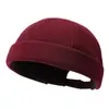 Nuevo Sombrero de Pescador sin Ala de Color Sólido para Primavera y Otoño para Hombres y Mujeres, Casual al Aire Libre Vintage Callejero Versátil de Copa Redonda Sombrero de Propietario