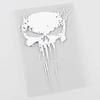 Nuevas pegatinas de calavera para coche de comercio exterior, calavera sangre horror motocicleta calavera sangre patrón guirnalda decorativa pegatinas