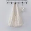 Bolsa de lona floral com renda fresca estilo coreano para mulheres, novo modelo 2026, bolsa de ombro tote de grande capacidade, bolsa de ombro para o dia a dia