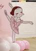 Globo Feliz Cumpleaños Infantil Ritual Sentido Escena de Cumpleaños Niña Pequeña Arreglo Rosa Danza Arte Examen Fábrica KT