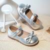 Zapatos Bajos de Cuero para Niñas, Nueva Moda Primavera y Otoño, Zapatos de Princesa a la Moda con Lazo y Perlas para Niñas Pequeñas, Zapatos Planos para Niños