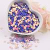 Estrellas huecas sirena flor de cerezo maquillaje de escenario infantil brillo lentejuelas diy material pegamento funda de teléfono móvil lentejuelas 10g