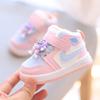 Zapatos de Algodón con Forro de Polar para Bebé Niña Invierno Suela Suave para Bebés y Niños Pequeños Velcro Cálido Zapatillas Casuales para Niños Zapatillas