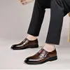 Zapatos de piel para hombre marca Dragonfly, piel genuina, versátiles, transpirables, zapatos de vestir casual, modelo nuevo para hombres de mediana edad y mayores, suela suave