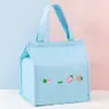 Bolsa Fofa para Lancheira de Estudante, Bolsa de Mão, Lancheira Térmica, Lona, Trabalhador de Escritório com Arroz, Simples, Grande Capacidade, À Prova d'Água