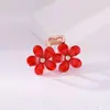 Temperamento Explosivo Strass Cabeça de Flor Dupla Meio Laço tamanho pequeno Grampo de Cabelo Exquisito Simples Metal de Alta Qualidade Presilha