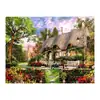 Pintura de diamante 5D 2021 novo diamante completo jardim dos fundos sala de estar feito à mão ponto de cristal colar diamante tijolo adesivo ponto cruz