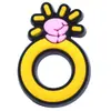 Abeja de dibujos animados de goma suave de PVC, accesorios de decoración de miel, dijes para zapatos DIY, hebillas para zapatos, accesorios para fundas de teléfono, exclusivamente para ventas transfronterizas