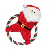 Venta directa de fábrica juguete para gato Papá Noel reno peluche con sonido mascota regalo de Navidad palo teaser para gato suministros