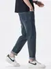 Ropa de Hombre Fengshe / Verano 2026 Jeans para Hombre de Negocios Corte Recto Holgado Elástico Delgado Recto Jeans