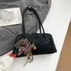 Bolso Boston Retro Versátil para Debajo del Brazo para Mujer 2025 Invierno Nuevo Estilo Ligero Bolso de Mano para Ropa de Trabajo Diaria Bolso de Hombro
