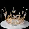 Decoraciones de Corona para Pastel Adornos Corona de Perla y Cristal Mini Corona de Princesa para Niños Accesorios de Cumpleaños Enchufable