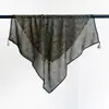 Pañuelo pequeño cuadrado de algodón y lino color marrón estilo Maillard para mujer, estilo nuevo, elegante y versátil, pañuelo decorativo para la cabeza, diadema, pañuelo de cuello, accesorio para la cintura