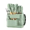 Ventas Directas de Fábrica, Superventas Transfronterizas, Ultra-Rápido, Afilado, Antiadherente Cuchillo de Chef, Resistente a Altas Temperaturas Set de 25 Utensilios de Cocina de Silicona
