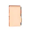 Caja de Tarjetas de Aleación de Aluminio al por Mayor con Bolígrafo, Desgarrable, Moderna, Conveniente y Creativa Cuaderno, Mini Cuaderno de Metal Multicolor