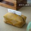 Caja de Pañuelos Zhishe Brocado Chino Retro Bolsa de Pañuelos ceremonia del té accesorios para mesa de té bolsa de papel para coche entrega en una sola pieza