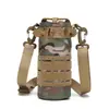 Suporte para Garrafa de Água Ciclismo ao Ar Livre Bolsa de Ombro para Garrafa de Água Fã Militar Impermeável Resistente ao Desgaste Bolsa de Cintura para Garrafa de Água Molle Bolsa de Ombro Tática