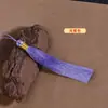 Borla de Seda de Hielo de Poliéster de 12 cm con Hilo Dorado DIY Hecho a Mano Colgante de Borla Hanfu Qipao