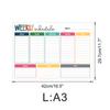 Ct901-Ct928 Pizarra Blanca Magnética Borrable Semanal y Mensual Tablero de Notas Mensajes Pegatina para Refrigerador Calendario Pegatina de PVC