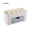 Caixa de cosméticos organizador caixa gaveta maquiagem caixa de armazenamento casa multifuncional desktop joias produtos de cuidados da pele combinador caixa de vestir