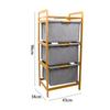 Cesta de Almacenamiento de Ropa Sucia para el Hogar Cesta de Bambú para Ropa Sucia de Baño Cesta Plegable de Estilo Nórdico para Ropa Sucia Estante de Almacenamiento