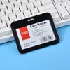 Porta Credencial Transparente de Doble Cara Tarjeta de Acceso de Fábrica Tarjeta Escolar de Estudiante Tarjeta de Comedor Insignia de Trabajo Insignia