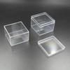 Caja cuadrada de cristal transparente de punto caja de plástico transparente PS embalaje almacenamiento caja pequeña caja de embalaje por inyección para auriculares Bluetooth