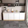 Estação de Bebedouro da Empresa com Armário de Chá e Pia, Estação de Trabalho para Café, Estação de Corte e Lavagem de Parede para Escritório, Integrada para Uso Doméstico