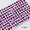 Pedras Strass Quadradas Pequenas 6mm para Nail Art Dongzhou, Strass 3D Super Brilhantes Quadrados e com Cantos Arredondados de Fundo Pontiagudo para Decorações de Nail Art