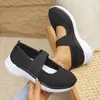 2026 Nueva Estación Independiente de Dropshipping de Amazon Zapatos de Mujer Transpirables Flyknit Tallas Grandes Zapatos para Madres Zapatos sin Cordones Zapatos Individuales para Mujer