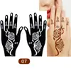 Plantillas de Henna para Manos de Venta Caliente Transfronterizas, Huellas de Mano para Bodas, Decoraciones de Manos para Escenario, Tatuajes Temporales de Mano