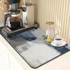 Tapete para máquina de café transfronteiriço tapete de bancada de lama de diatomáceas tapete de proteção para balcão de cozinha tapete isolante lavável tapete de drenagem absorvente mesa