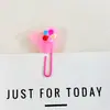 Clips de Papel Estilo Coreano de Dibujos Animados Marcadores de PVC de Goma Suave Papelería Linda para Estudiantes Clips de Papel Creativos para Oficina Venta al por Mayor