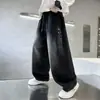 Pantalones para niño estilo nuevo primavera y otoño 2026, jeans rectos casuales para niño grande para otoño, jeans infantiles elegantes y geniales