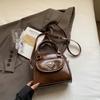 Bolso de mujer 2025, nuevo diseño de nicho de Corea del Sur, bolso cruzado texturizado de moda, bolso de mano vintage con múltiples combinaciones.