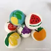 Bola de lana de 7 cm bola de color patrón de mango bola secadora de lana patrón de bordado hecho a mano bola para lavar y proteger la ropa seca
