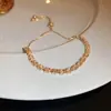 Pulseira Geométrica de Zircônia Vintage Design de Pulseira Simples e Fashion Versátil Joias de Nicho para Mulheres