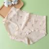 [Stock Disponible Transfronterizo] Ropa Interior de Algodón Puro para Mujer, Ropa Interior de Algodón Estampada para Mujer, Calzones sin Costuras de Cintura Media