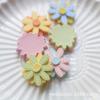 Acessórios de flores de resina faça você mesmo, camada dupla, pétalas de girassol, margarida, acessórios para cabelo de crianças, sapatos artesanais, meias, material de joalheria