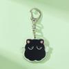 Nuevo Llavero Acrílico Lindo Colgante de Gato Negro Accesorios Llavero Colgante Llavero Colgante Pequeño