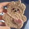 Comercio Exterior Temu Transfronterizo Nuevo Dibujo Animado Divertido Payaso Conejo Colgante Crochet Hecho a Mano Llavero Divertido