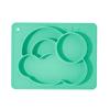 Plato de Cena Lindo con Forma de Arcoíris Silicona de Grado Alimenticio Plato para Alimentación Infantil Plato para Complemento Alimenticio Infantil Ventosa Se Puede Personalizar
