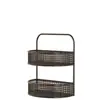 Cesta colgante para dormitorio estudiantil para guardar especias, jengibre y ajo; cesta escurridora de pared; una solución de almacenamiento de cocina imprescindible que no requiere taladrar agujeros