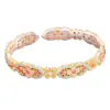 Pulseira Oca de Prata Pura 9999 Banhada a Ouro Esmaltada com Mola e Céu Limpo Joias de Prata Pura Novo Estilo Chinês Tendência Nacional Estilo Étnico Presente