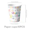 Venda Quente na Amazon Banner de Decoração Festa Tema Unicórnio Sonhador Louça para Festa de Aniversário Adereços para Cabine de Fotos