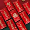 25 Ano Novo do Coelho Criativo Envelope Vermelho Relevo Dourado Envelope Vermelho Ano Novo Casamento Empresa Li é para se mudar para Aniversário de Ano Novo