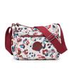 Bolso casual 2023 Verano nuevo estilo coreano ligero bolso bandolera estampado de plantas tela de nailon bolso dumpling bolso de hombro para mujer