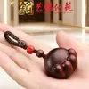 Sândalo Roxo Patinha de Gato Corrente de Celular Chaveiro de Carro Pingente Yiming Xianyuan Desenho Animado Gato Fofo Bobo Pingente de Charme para Bolsa de Casal