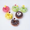 Pegatinas de refrigerador de dona de simulación de alto rebote de PU decoración creativa para el hogar comida de simulación juego postre